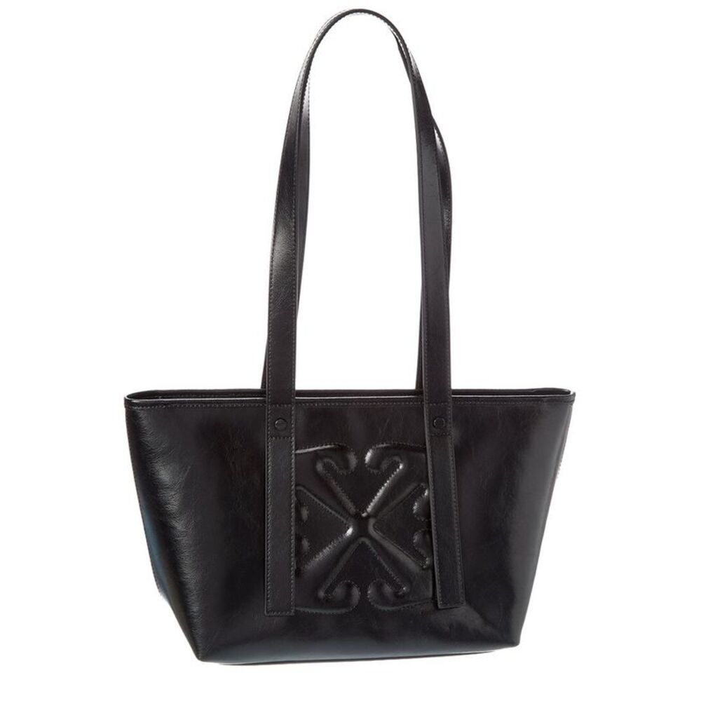 Off-White Classic Day Off Small East West Leather Tote, Black
